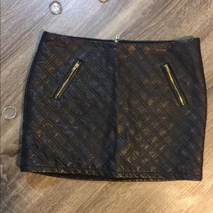 Express faux leather skirt